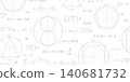 School background. Geometric drawing of circles. Mathematical construction of figures . Vector illustration. 140681732