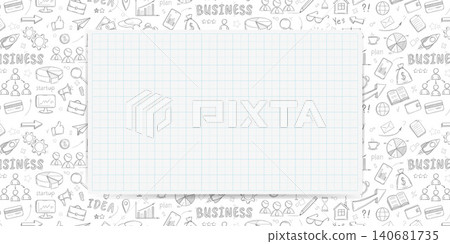 A white sheet of paper. Plan drawings business. Business idea. Startup concept. Goal achievement. Vector illustration . A white sheet of paper. Plan drawings business. Business idea. Startup concept. Goal achievement. Vector illustration . 140681735