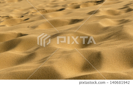Beautiful landscapes of sand ripples drawn by the wind Beautiful landscapes of sand ripples drawn by the wind 140681942