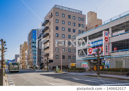 Scenery around JR Numazu Station in Numazu City (Shizuoka Prefecture) Scenery around JR Numazu Station in Numazu City (Shizuoka Prefecture) 140682017