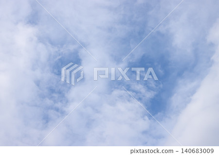 Blue sky cloud white background nature weather atmosphere daylight with soft cumulus texture, calm airy scene, minimal pastel tone, copy space for design Blue sky cloud white background nature weather atmosphere daylight with soft cumulus texture, calm airy scene, minimal pastel tone, copy space for design 140683009