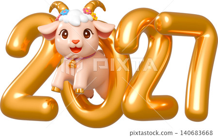 Chinese new year 2027. Year of the goat sign Chinese new year 2027. Year of the goat sign 140683668