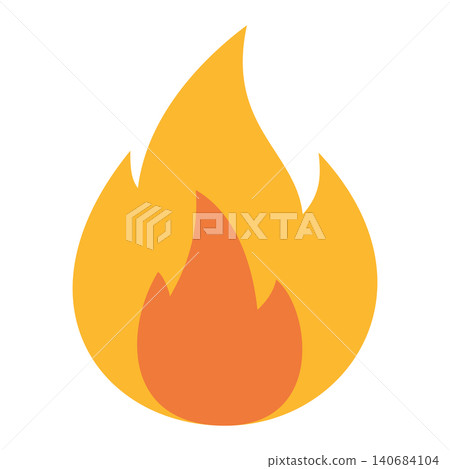 Simple Fire Flame Icon Flat Vector Illustration Simple Fire Flame Icon Flat Vector Illustration 140684104