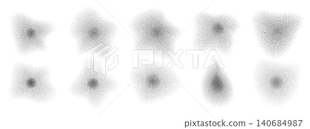 Abstract grain texture with gradient noise pattern and halftone dots creating organic visual depth for modern design backgrounds. Abstract grain texture with gradient noise pattern and halftone dots creating organic visual depth for modern design backgrounds. 140684987