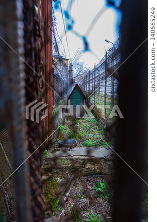 Lukiskes Prison service passage with guard dog kennel in Vilnius Lukiskes Prison service passage with guard dog kennel in Vilnius 140685249