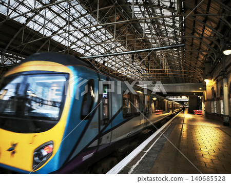 Some train on the Manchester Picadilly station 140685528