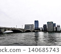 Bandai Bridge and the surrounding buildings as seen from the left bank of the Bandai Bridge (Niigata City) Bandai Bridge and the surrounding buildings as seen from the left bank of the Bandai Bridge (Niigata City) 140685743