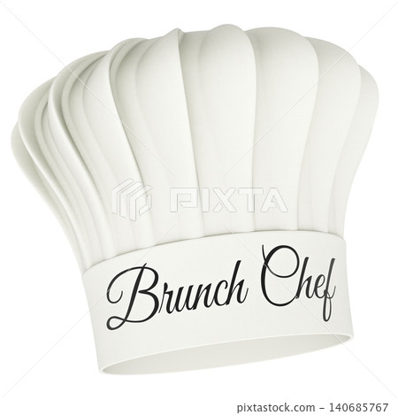 Brunch chef hat. 3D rendering Brunch chef hat. 3D rendering 140685767