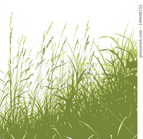 Grass green silhouette vector isolated on white background nature design illustration of grass plant pattern greenery artwork Hand drawn. Not AI, vector illustration. Grass green silhouette vector isolated on white background nature design illustration of grass plant pattern greenery artwork Hand drawn. Not AI, vector illustration. 140686152