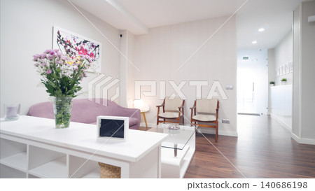 Modern dental clinic waiting room interior design Modern dental clinic waiting room interior design 140686198