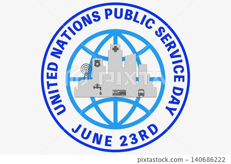 聯合國公共服務日,6月23日-紀念日。 聯合國公共服務日,6月23日-紀念日。 140686222