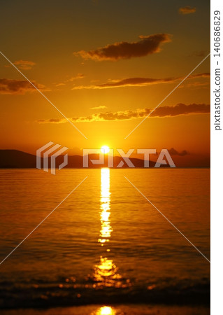 Seaside town of Turgutreis and spectacular sunsets. Bodrum, Turkey. Seaside town of Turgutreis and spectacular sunsets. Bodrum, Turkey. 140686829