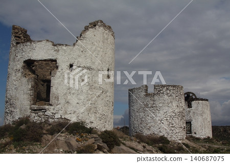 abandoned windmills in turkey abandoned windmills in turkey 140687075