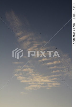 The vast blue sky and clouds sky. blue sky background with tiny clouds. blue sky panorama The vast blue sky and clouds sky. blue sky background with tiny clouds. blue sky panorama 140687449