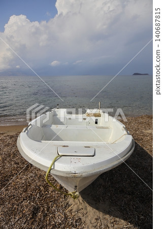 fishing boats on the lake. fishing boats on the lake. 140687815