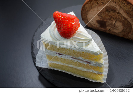 休息一下，來塊草莓酥餅和巧克力捲蛋糕吧。 140688632