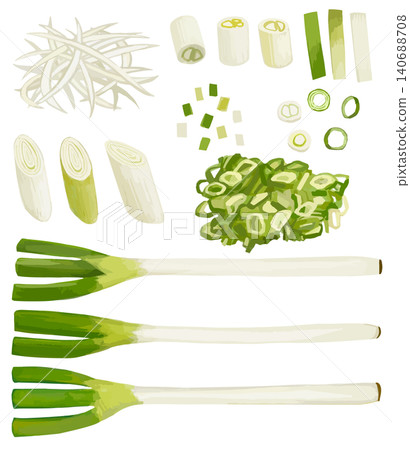 Green onion set Green onion set 140688708