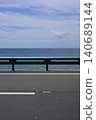 Wakayama coastline: sea, road, and clouds 140689144