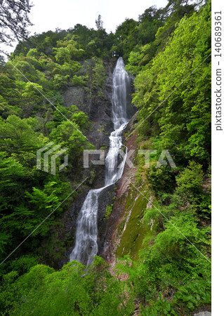 View from the observation deck of Otaki (Nanagusa Falls) (Fukusaki Town, Hyogo Prefecture) View from the observation deck of Otaki (Nanagusa Falls) (Fukusaki Town, Hyogo Prefecture) 140689361