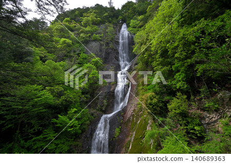 View from the observation deck of Otaki (Nanagusa Falls) (Fukusaki Town, Hyogo Prefecture) View from the observation deck of Otaki (Nanagusa Falls) (Fukusaki Town, Hyogo Prefecture) 140689363