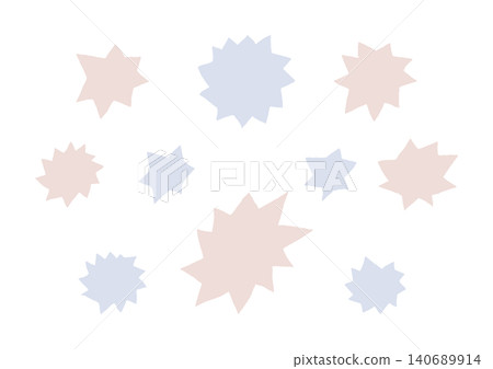 A set of hand-drawn, spiky shapes (blue and brown) that have a crackling, popping feel. A set of hand-drawn, spiky shapes (blue and brown) that have a crackling, popping feel. 140689914