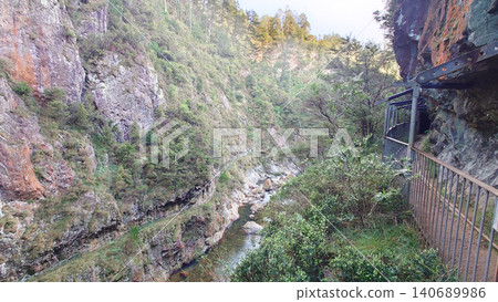 Landscape of the Karangahake Gorge in the Waikato region Landscape of the Karangahake Gorge in the Waikato region 140689986
