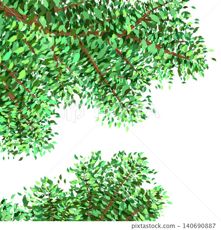 Background image of trees with lush, fresh green leaves. Background image of trees with lush, fresh green leaves. 140690887