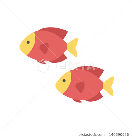 Cute tropical fish illustrations, tropical fish, summer theme, sea creatures, fish 140690926