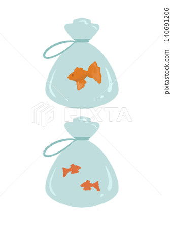 Simple illustration of goldfish Simple illustration of goldfish 140691206