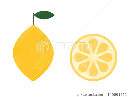 新鮮檸檬插畫 140691251