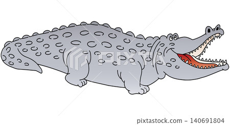 手繪動物插畫 ☆ 鱷魚 140691804