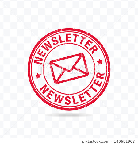 Newsletter Email Subscription Stamp Label Vector Illustration Newsletter Email Subscription Stamp Label Vector Illustration 140691908