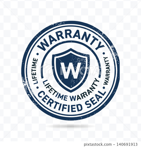 Warranty Certified Seal Guarantee Protection Badge Vector Illustration Warranty Certified Seal Guarantee Protection Badge Vector Illustration 140691913