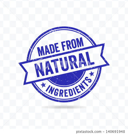 Made From Natural Ingredients Certification Seal Vector Illustration Made From Natural Ingredients Certification Seal Vector Illustration 140691948