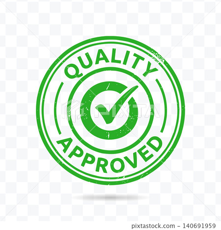 Quality Approved Certification Seal Badge Vector Illustration Quality Approved Certification Seal Badge Vector Illustration 140691959
