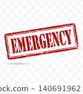 Emergency Warning Rubber Stamp Alert Label Vector Illustration 140691962