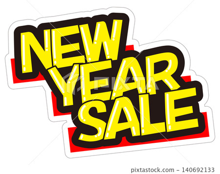 Eye-catching promotional POP display: NEW YEAR SALE Eye-catching promotional POP display: NEW YEAR SALE 140692133