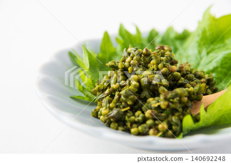 Pickled perilla seeds in soy sauce Pickled perilla seeds in soy sauce 140692248