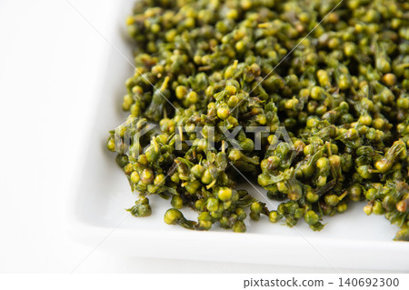 Pickled shiso seeds in soy sauce (up close) Pickled shiso seeds in soy sauce (up close) 140692300