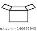 紙箱打開圖標，包裝，打包，發貨，向量圖 140692943