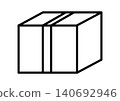 紙箱圖標，簡潔，包裝，包裹，配送，向量圖 140692946