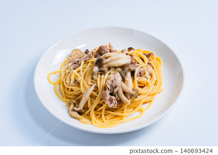 日式豬肉菇義大利麵 日式豬肉菇義大利麵 140693424