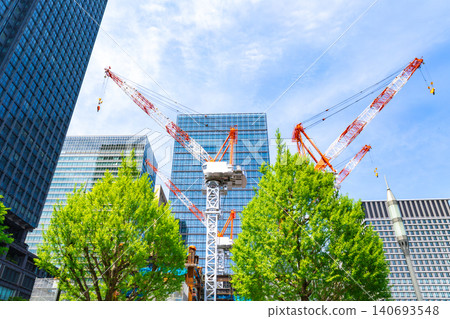 Construction site of skyscrapers 140693548