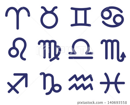 十二星座的符號 140693558