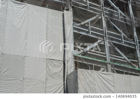 Steel frame construction and soundproofing sheets Steel frame construction and soundproofing sheets 140694035