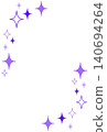 Two beautiful purple diamond-shaped sparkling frames 140694264