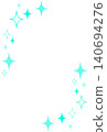 Two types of beautiful light blue diamond-shaped sparkling frames 140694276