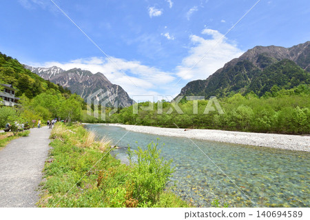 Scenery near the Weston Monument in Kamikochi, Matsumoto City, Nagano Prefecture (2023) Scenery near the Weston Monument in Kamikochi, Matsumoto City, Nagano Prefecture (2023) 140694589