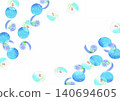 Cool and refreshing marble decoration set - blue 140694605