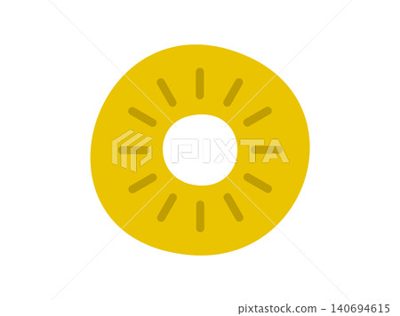 Fruit_Simple_Pineapple cross-section_Spoiled 140694615